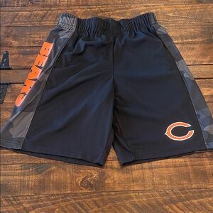 NFL Chicago Bears Black and Orange Athletic Shorts